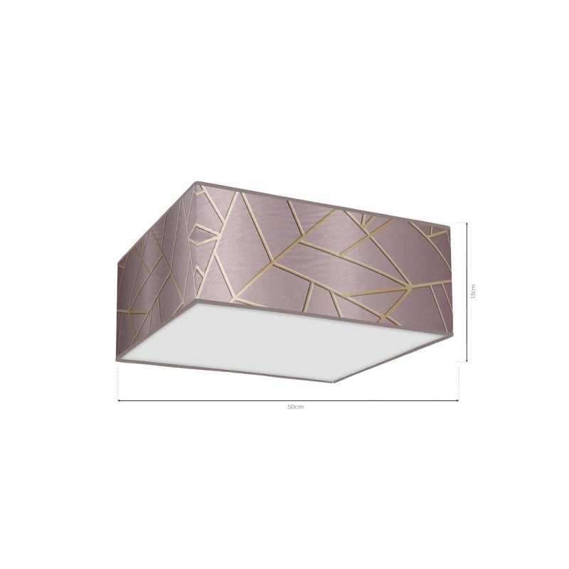 Deckenleuchte ZIGGY PINK Gold/Pink 3xE27