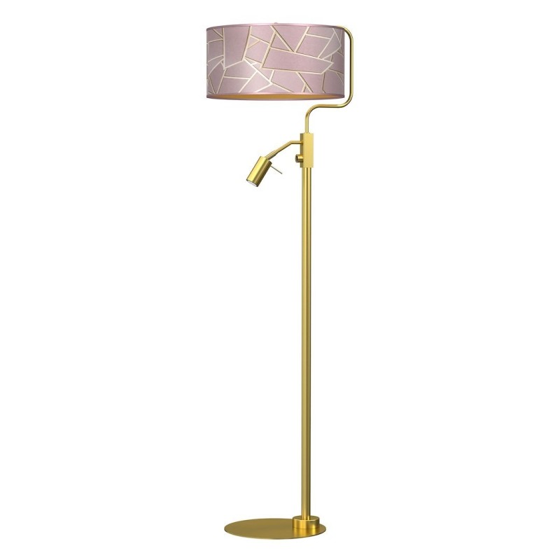ZIGGY PINK Floor Lamp Gold/Pink 1xE27 + 1x mini GU10