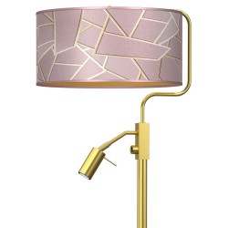 Stehlampe ZIGGY PINK Gold/Pink 1xE27 + 1x mini GU10