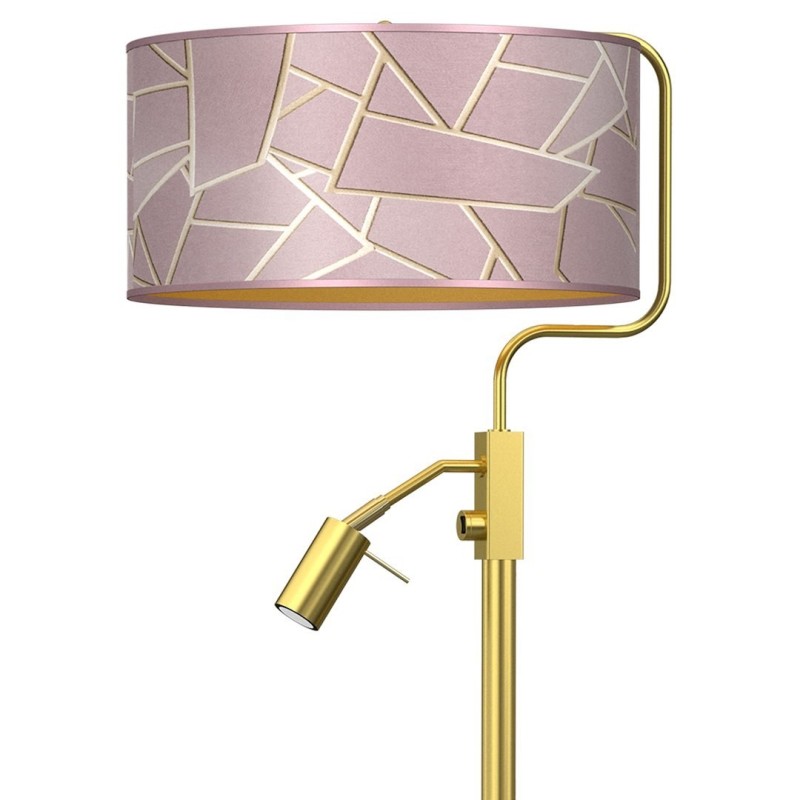 Stehlampe ZIGGY PINK Gold/Pink 1xE27 + 1x mini GU10