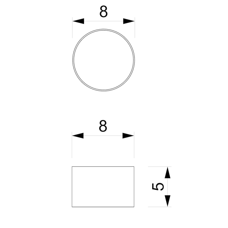 Ceiling lamp Dixie 1xGX53 White