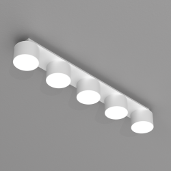 Lampa sufitowa Dixie 5xGX53 Biały