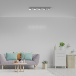 Lampa sufitowa Dixie 5xGX53 Biały