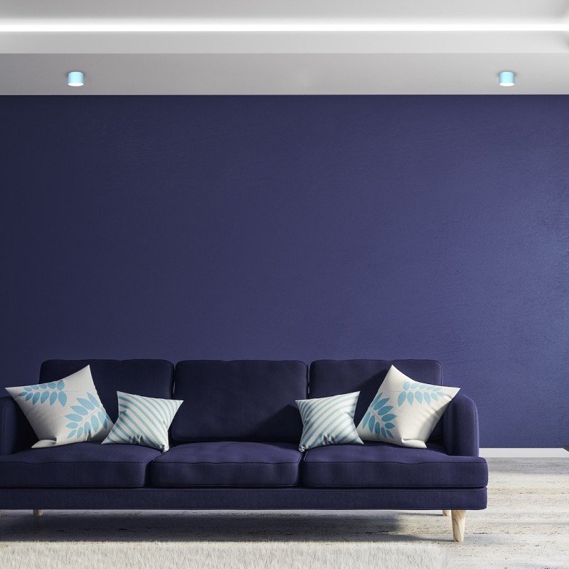 DIXIE Blue Ceiling Lamp 1xGX53