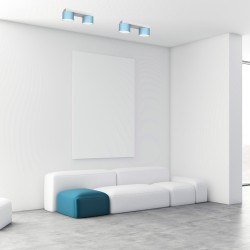 Deckenleuchte Dixie 2xGX53 Blau / Weiß