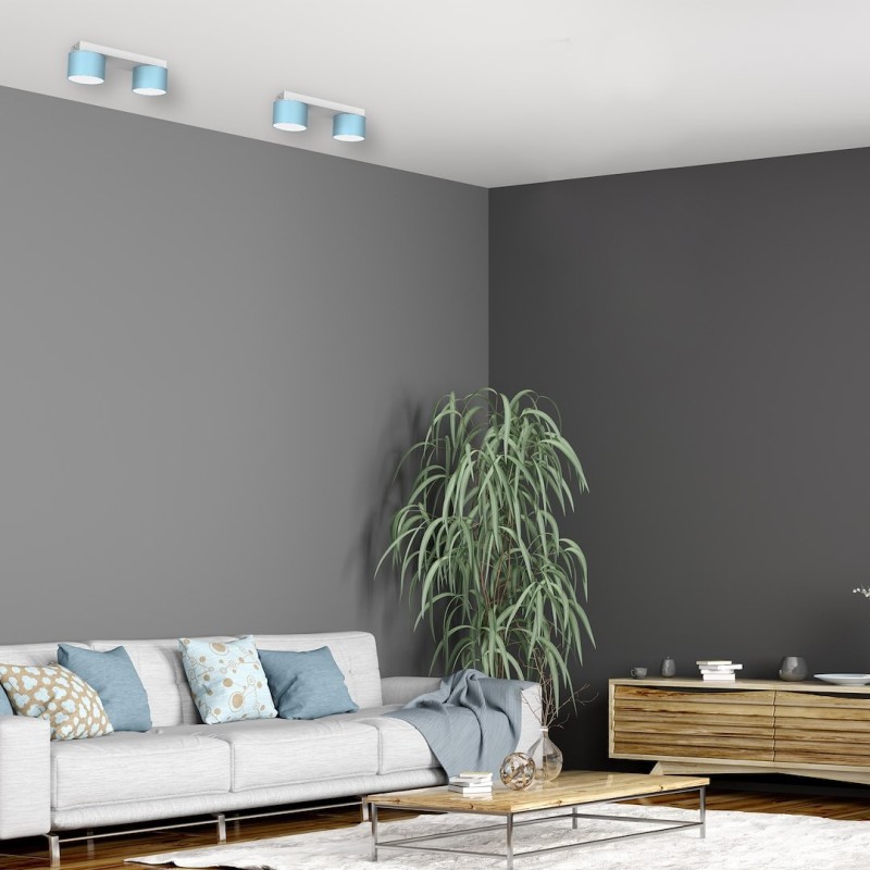 Deckenleuchte Dixie 2xGX53 Blau / Weiß