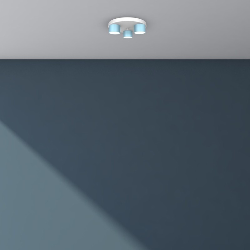 Dixie Ceiling Lamp 3xGX53 Blue / White