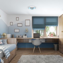 Deckenleuchte Dixie 3xGX53 Blau / Weiß