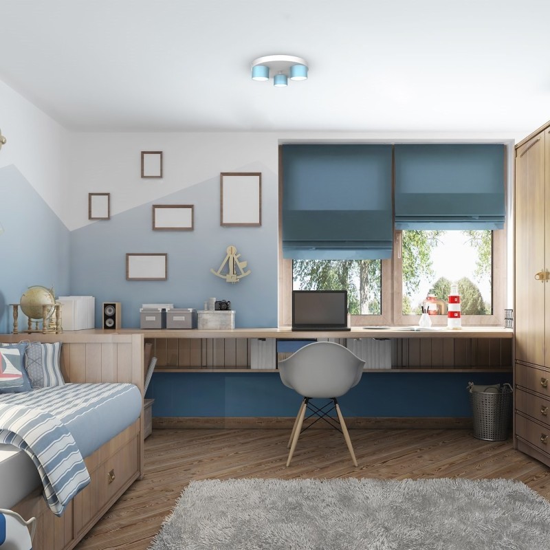 Deckenleuchte Dixie 3xGX53 Blau / Weiß