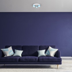 Deckenleuchte Dixie 3xGX53 Blau / Weiß