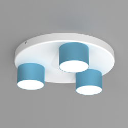 Dixie Ceiling Lamp 3xGX53 Blue / White