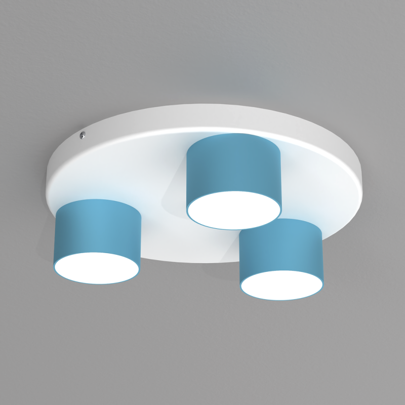 Dixie Ceiling Lamp 3xGX53 Blue / White