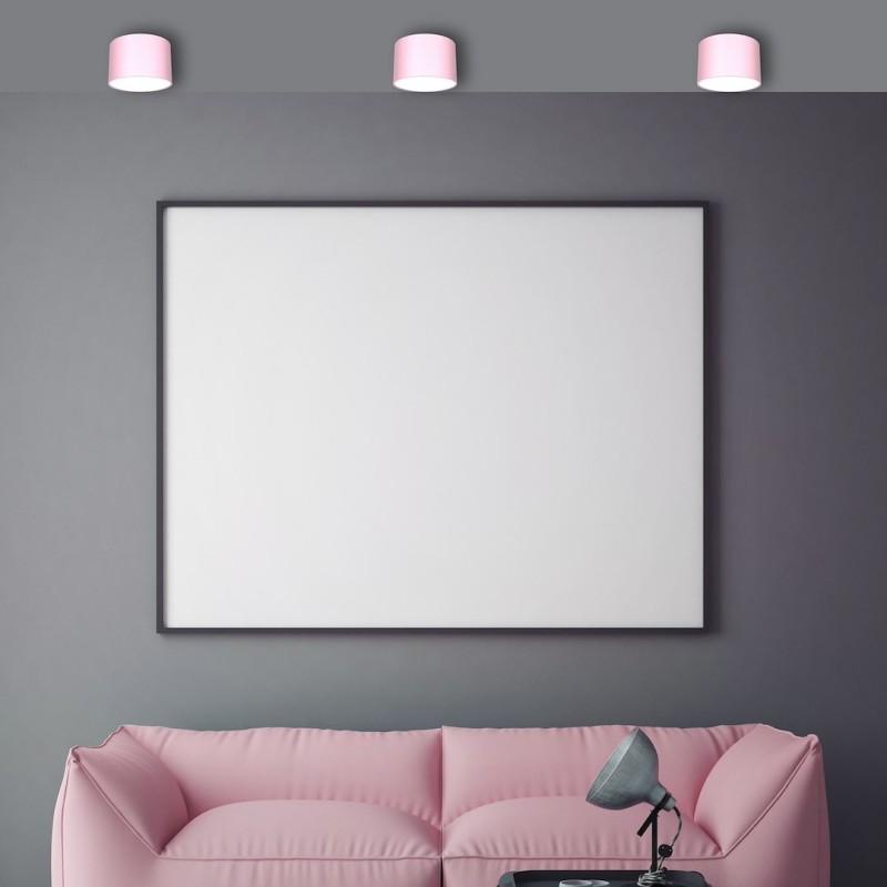DIXIE Pink Ceiling Lamp 1xGX53
