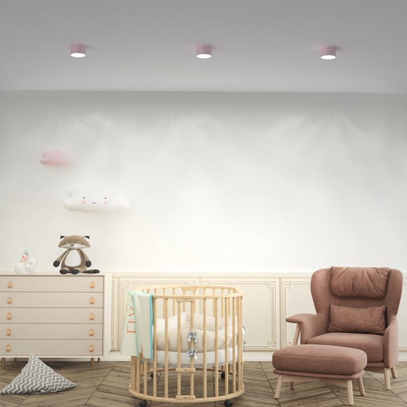 DIXIE Pink Ceiling Lamp 1xGX53