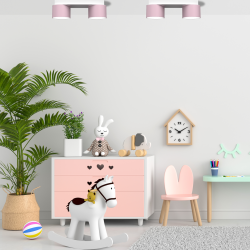 Lámpara de techo Dixie 2xGX53 Rosa/Blanco