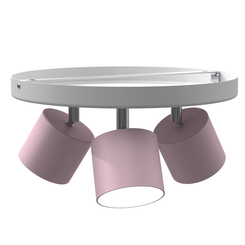 Ceiling lamp Dixie 3xGX53 Pink/White