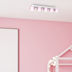 Ceiling lamp Dixie 5xGX53 Pink/White