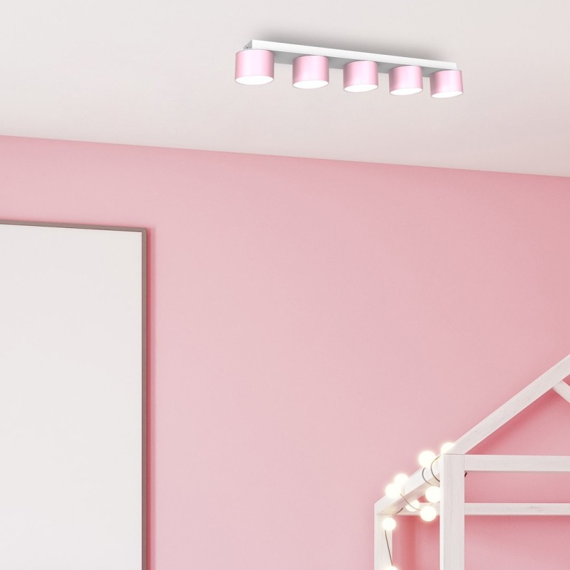 Ceiling lamp Dixie 5xGX53 Pink/White