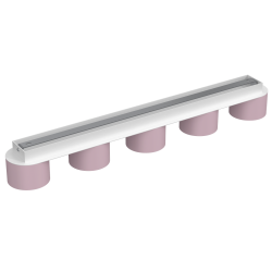 Lámpara de techo Dixie 5xGX53 Rosa/Blanco