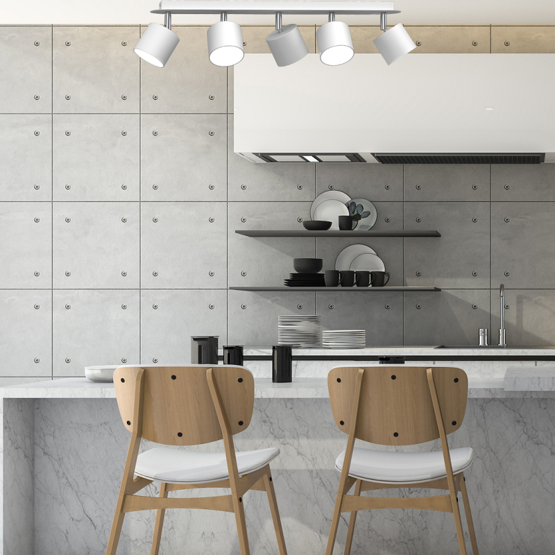 Lámpara de techo Dixie 5xGX53 Blanco