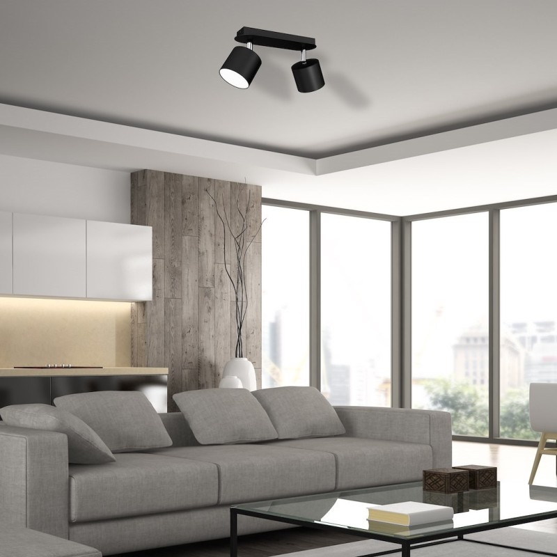 DIXIE BLACK Ceiling Lamp 2xGX53