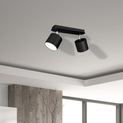 DIXIE BLACK Ceiling Lamp 2xGX53