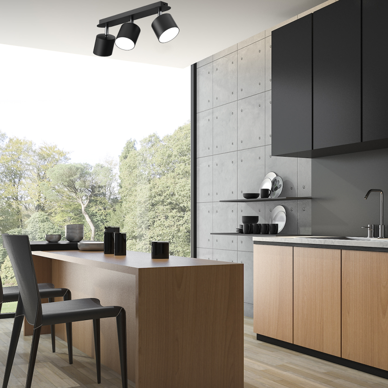 Стельова лампа DIXIE BLACK 3xGX53