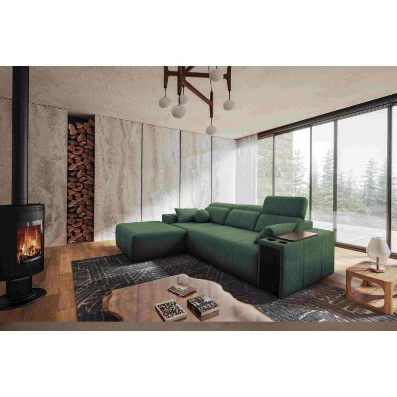 Ecksofa Milano I mit Schlaffunktion in Gewebe Plecionka, Verita 75 – Eleganz und Funktionalität in einem