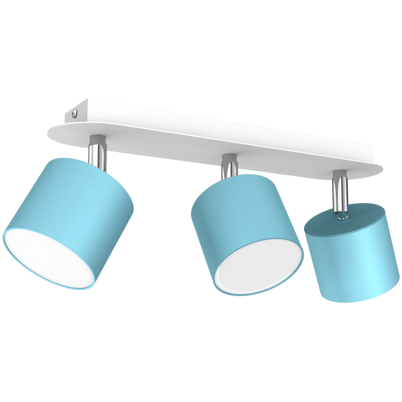 Lampa sufitowa Dixie 3xGX53 Niebieski/Biały