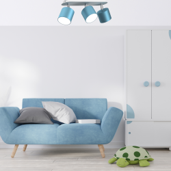 Dixie Ceiling Lamp 3xGX53 Blue/White