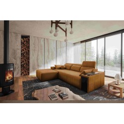 Ecksofa Milano I mit Schlaffunktion in Stoffgeflecht, Verita 54 – Eleganz und Funktionalität in einem