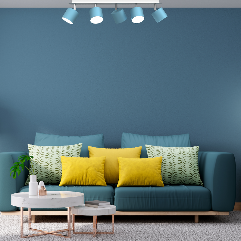 Deckenleuchte Dixie 5xGX53 Blau/Weiß