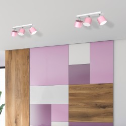 DIXIE PINK Ceiling Lamp 3xGX53