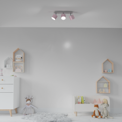 DIXIE PINK Ceiling Lamp 3xGX53