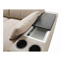 Ecksofa Milano I mit Schlaffunktion in Stoffgeflecht, Verita 54 – Eleganz und Funktionalität in einem