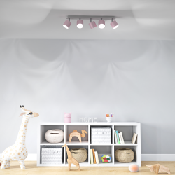 Lámpara de techo DIXIE PINK 5xGX53