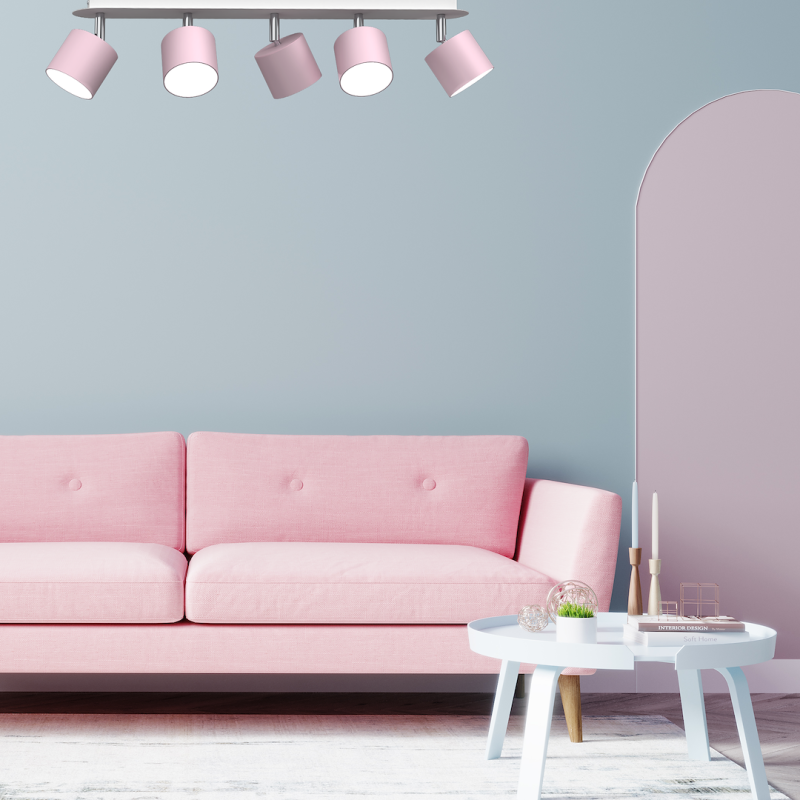 Lámpara de techo DIXIE PINK 5xGX53