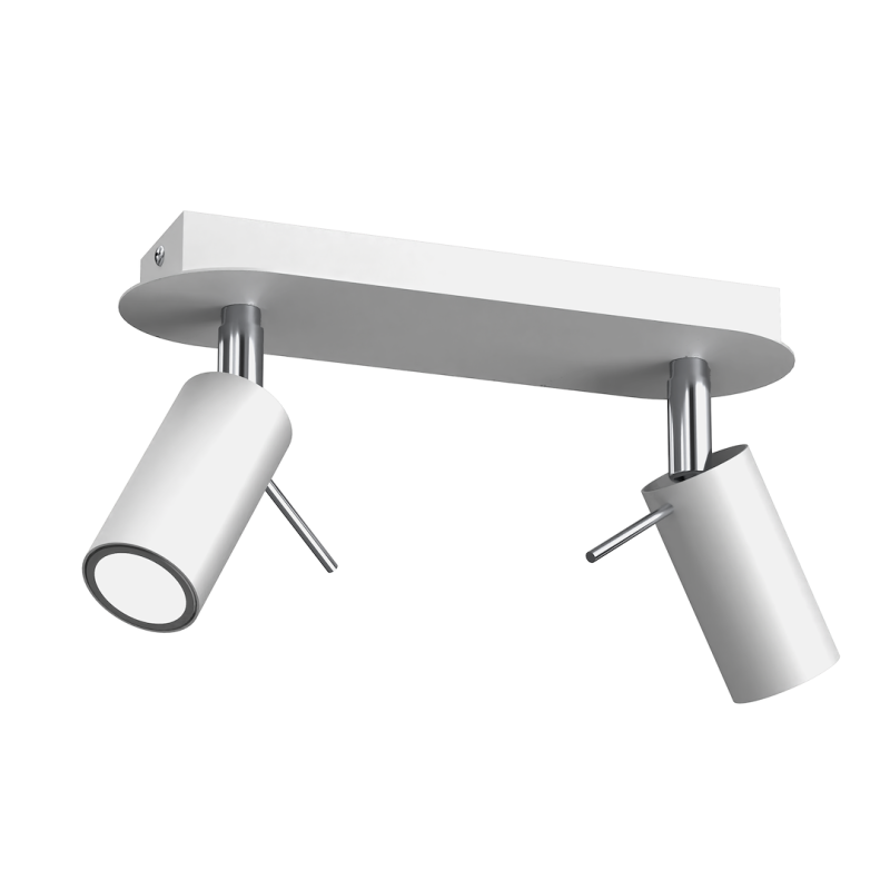 Preston Ceiling Lamp 2x mini GU10 White/Chrome