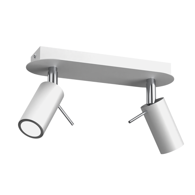 Lampa sufitowa Preston 2x mini GU10 Biały/Chrom