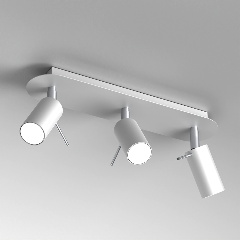 Preston Ceiling Lamp 3x mini GU10 White/Chrome