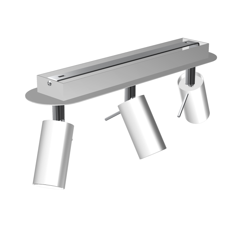 Lampa sufitowa Preston 3x mini GU10 Biały/Chrom