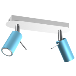 Ceiling lamp Preston 2x mini GU10 Blue/White