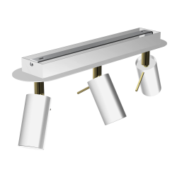 Lampa sufitowa Preston 3x mini GU10 Złoty/Biały