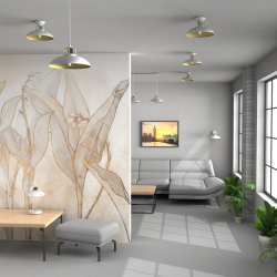 Felix Pendant Lamp 1xE27 White/Gold