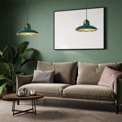 FELIX GREEN/GOLD Hanging Lamp 1xE27