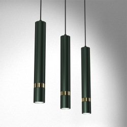 JOKER GREEN/GOLD Pendant Lamp 3xGU10