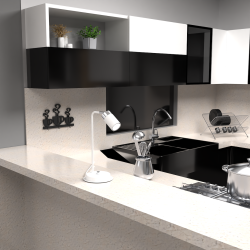 Настільна лампа JOKER WHITE/CHROME 1xGU10