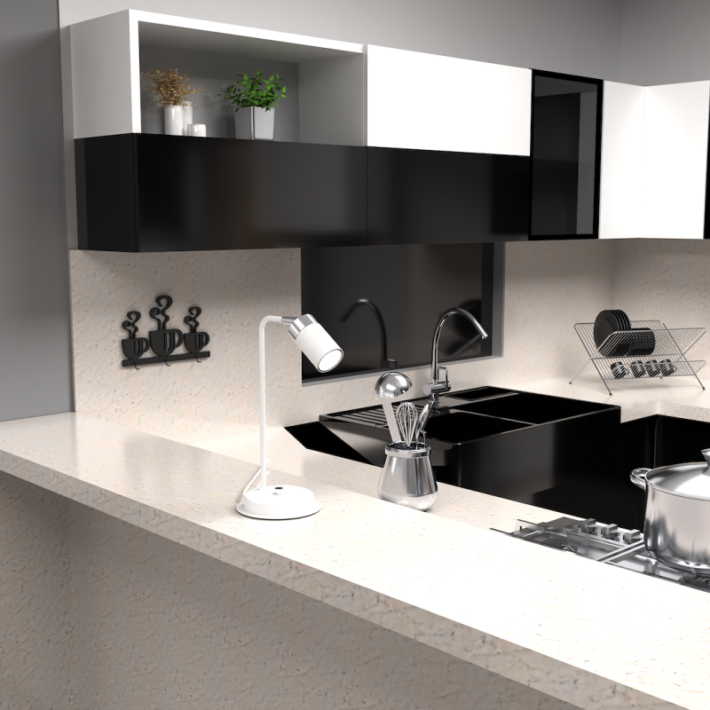 JOKER WHITE/CHROME Night Lamp 1xGU10