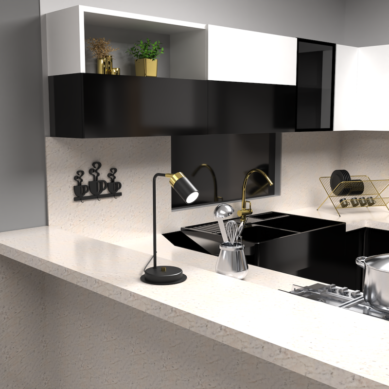 JOKER BLACK/GOLD Night Lamp 1xGU10