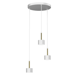 Pendant lamp Arena 3xGX53 White/Gold